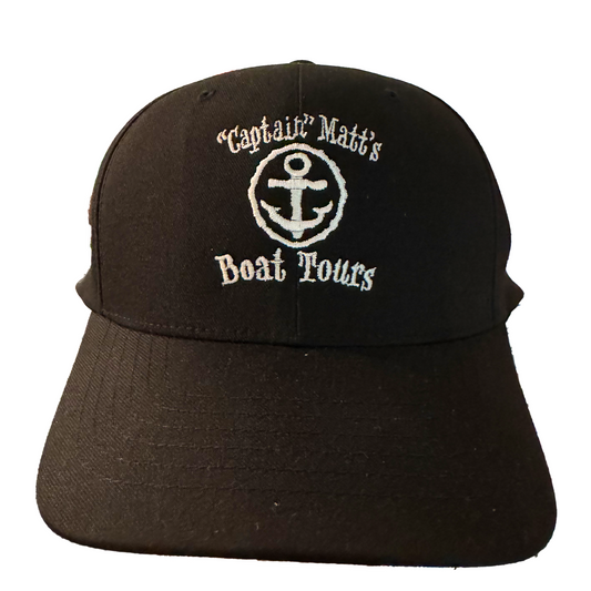 "A PREORDER"*: Captain Matt's Boat Tours Logo Flexfit High Quality Hat - Order by November 6th