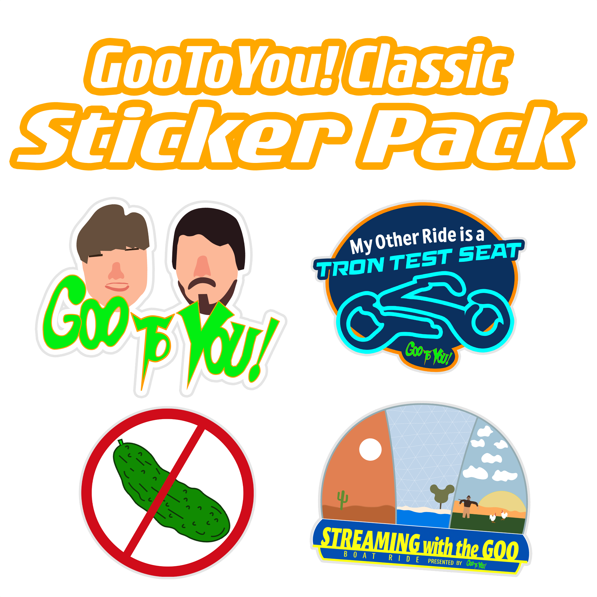STICKERS - GooToYou! Classic Sticker Pack – The Gootique