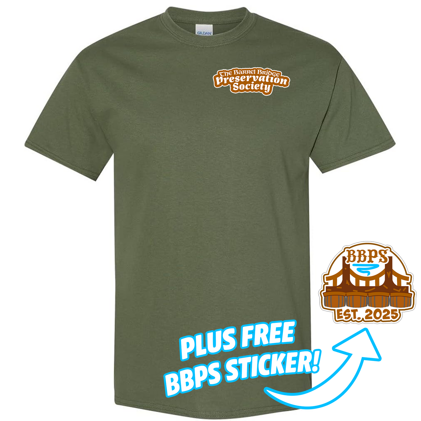 "Barrel Bridge Preservation Society" T-Shirt